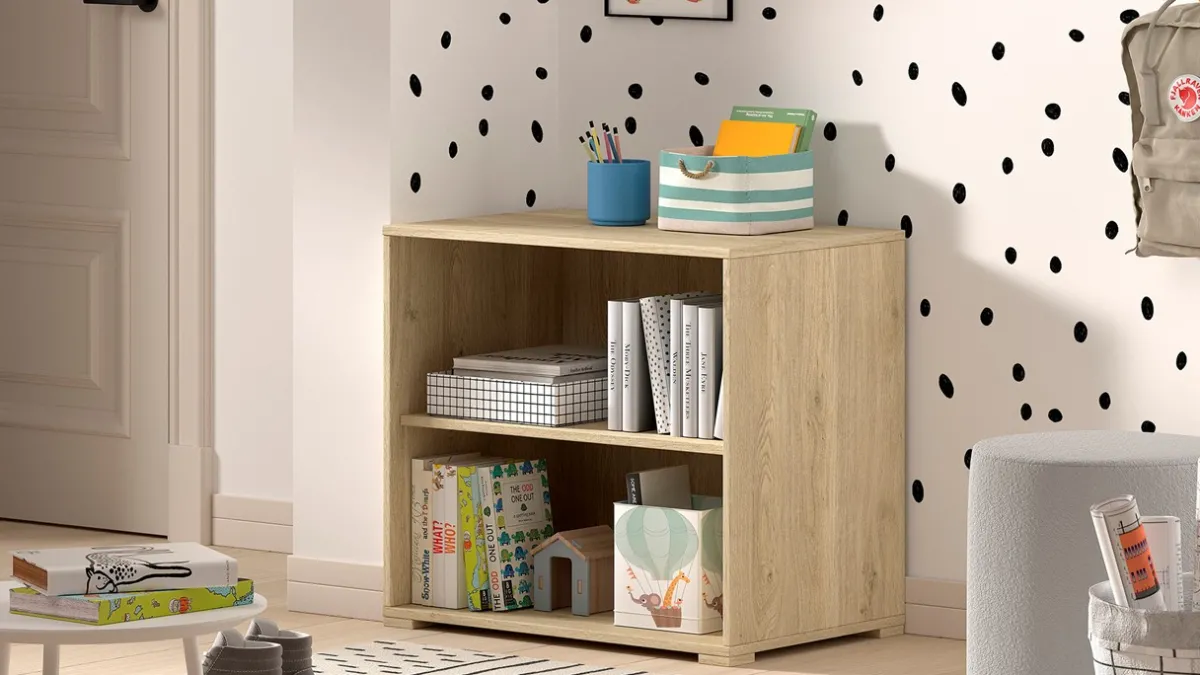 Best Vipack Boekenkast voor halfhoogslaper Sam eik