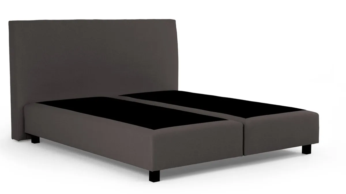 Outlet Karlsson Boxspring Autentik Kurbat zonder matras anthracite