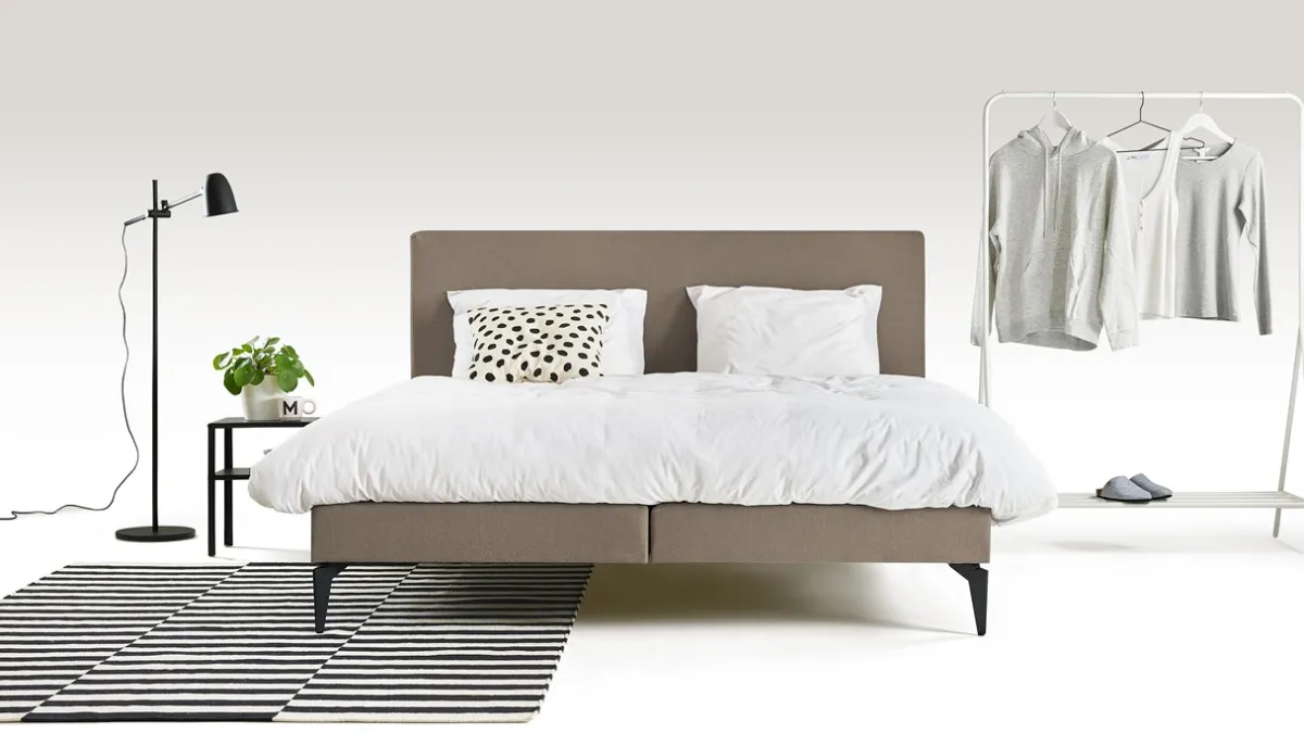 Best Maxi Boxspring Cisano met Easy Pocket 300 matras taupe