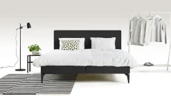 Best Maxi Boxspring Cisano met Silver Pocket Deluxe Foam matras dark grey