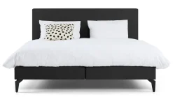 Best Maxi Boxspring Cisano met Silver Pocket Deluxe Foam matras dark grey