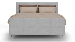 Outlet B Bright Boxspring Crystal - Linen touch light grey