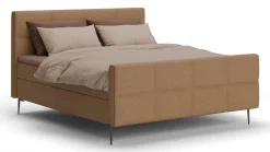 Outlet B Bright Boxspring Crystal - Soft touch mocha mousse