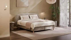 Sale Karlsson Boxspring Flow met Kårlsson Excellence matras - Wool look natural