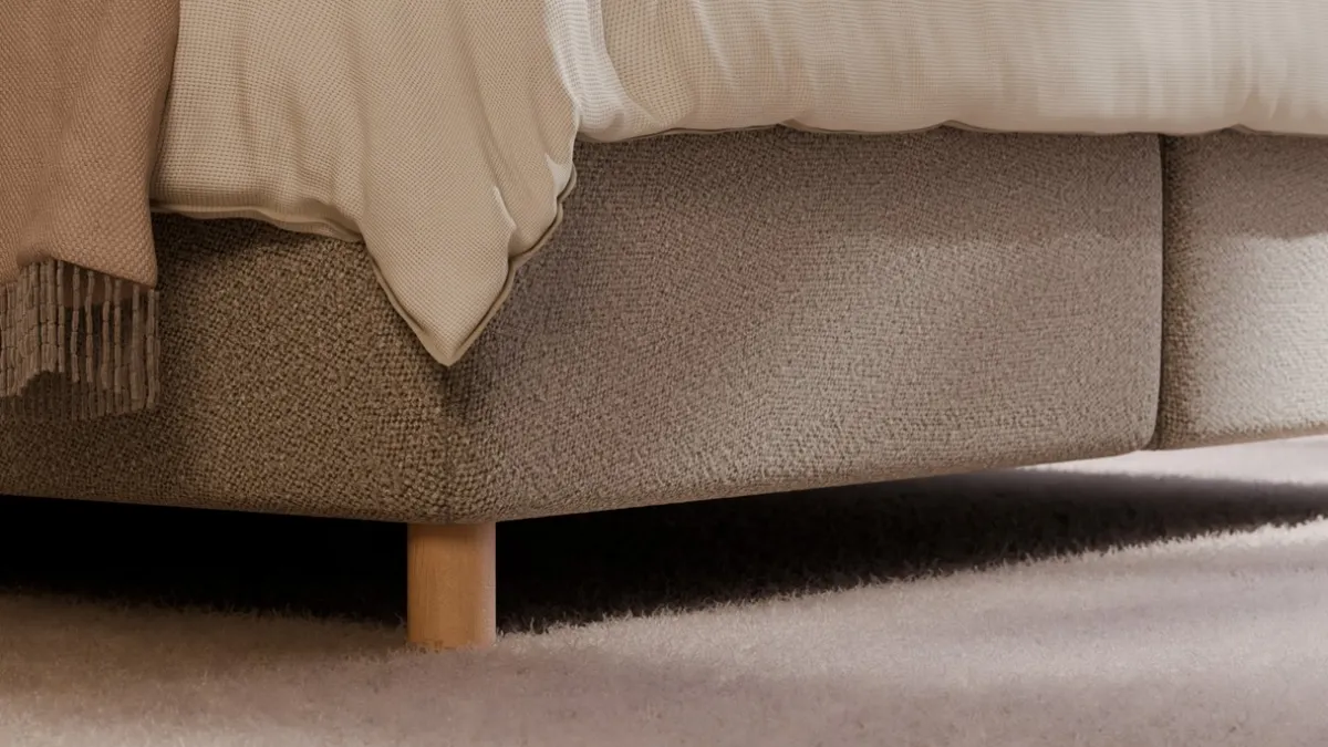 Sale Karlsson Boxspring Flow met Kårlsson Excellence matras - Wool look natural
