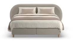 Sale Karlsson Boxspring Flow met Kårlsson Excellence matras - Wool look natural