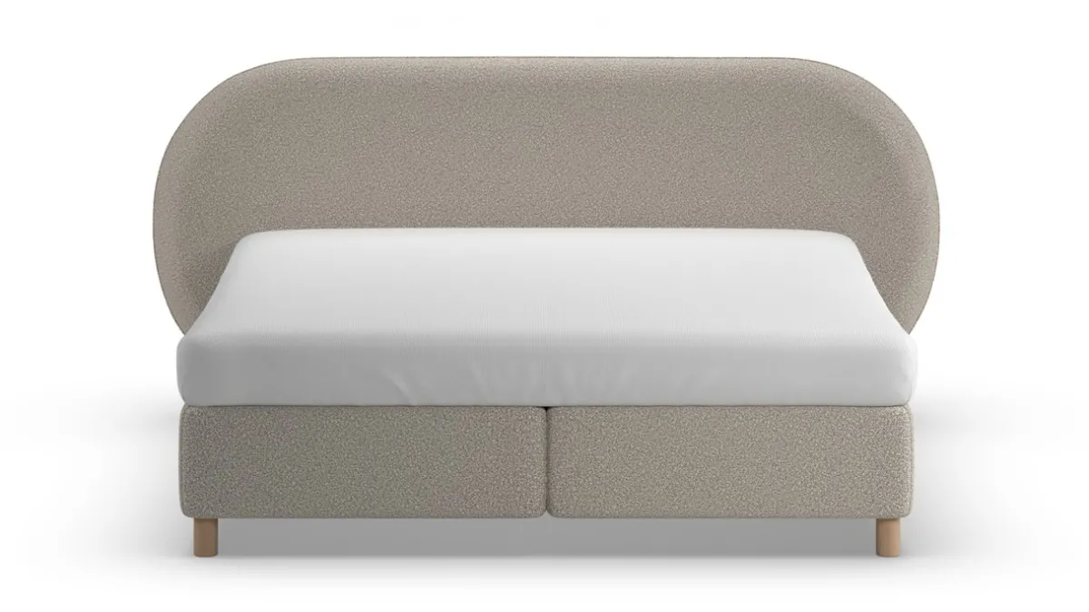 Sale Karlsson Boxspring Flow met Kårlsson Excellence matras - Wool look natural