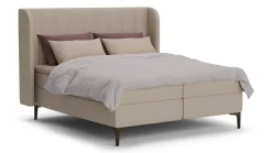 Discount B Bright Boxspring Ivory - Linen touch beige