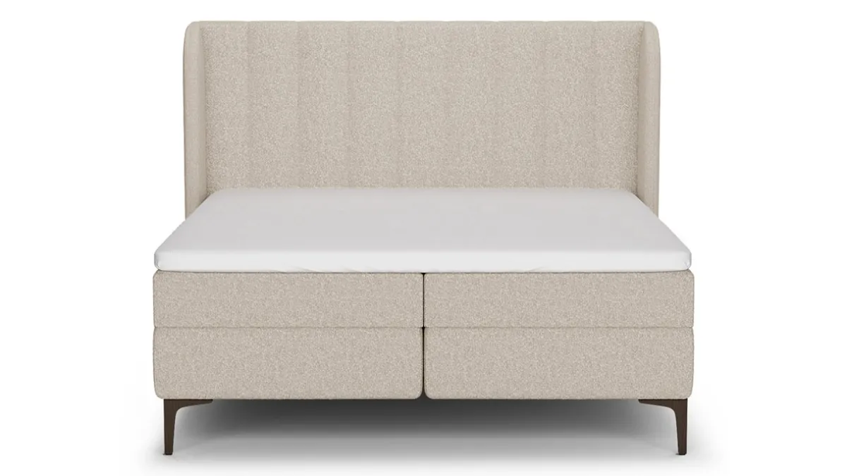 Outlet B Bright Boxspring Ivory - Pure touch natural