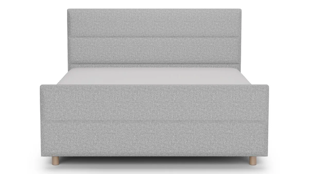 Online B Bright Boxspring Mica - Linen touch light grey