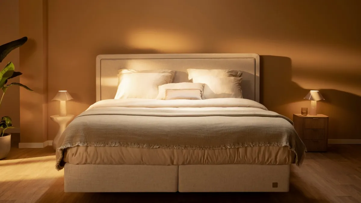 Clearance M line Boxspring Prestige zonder matras natural linen