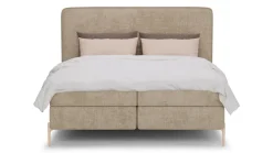 New B Bright Boxspring Quartz - Velvet motif beige
