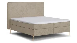 New B Bright Boxspring Quartz - Velvet motif beige