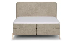 New B Bright Boxspring Quartz - Velvet motif beige