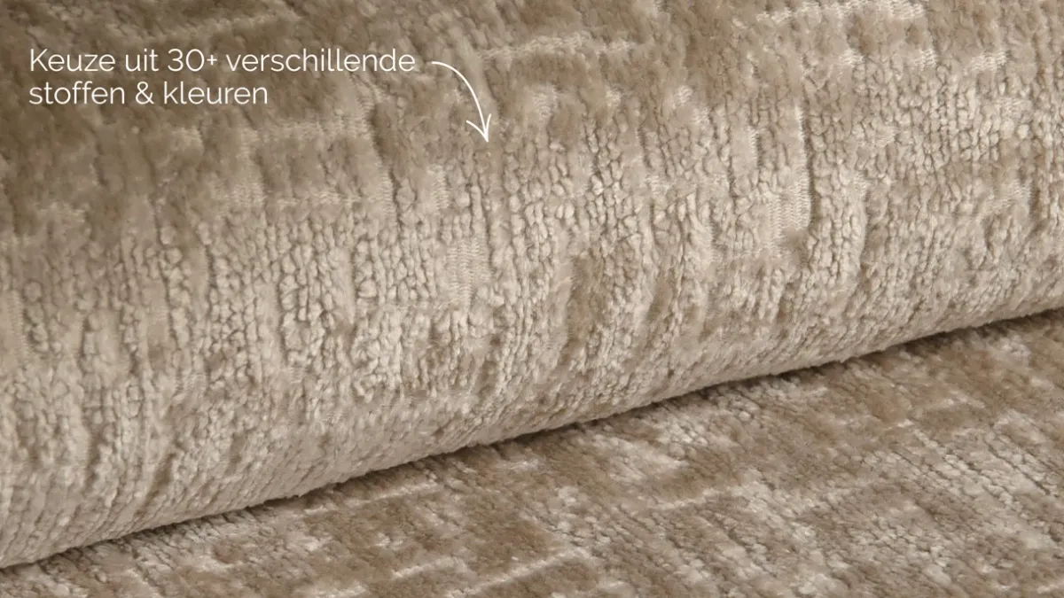 New B Bright Boxspring Quartz - Velvet motif beige