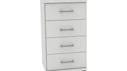 Online B Bright Commode Bienne met 4 laden alpine wit