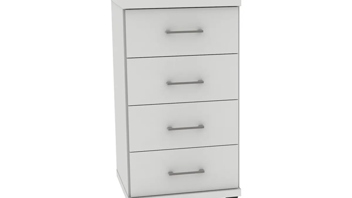 Online B Bright Commode Bienne met 4 laden alpine wit