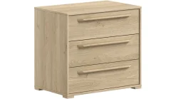 Vipack Commode Sam met 3 laden eik
