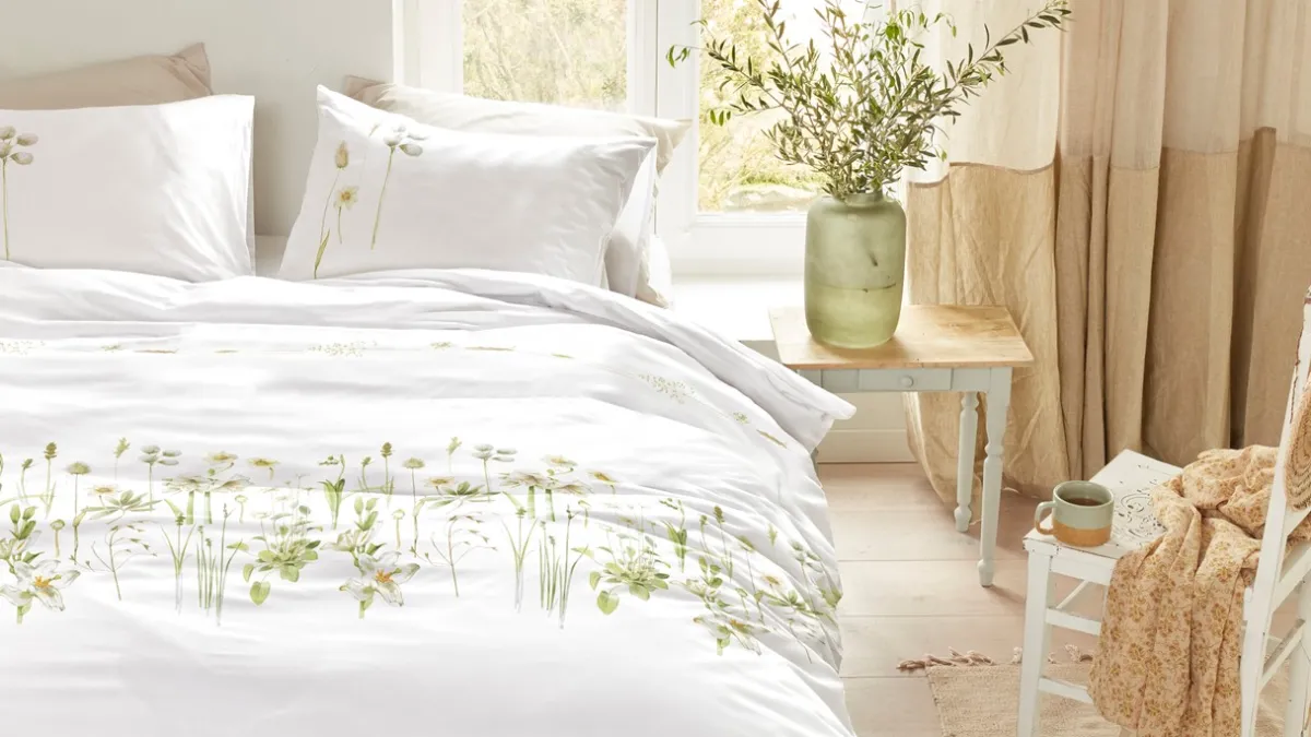 Marjolein Bastin Dekbedovertrek Amaryllis white