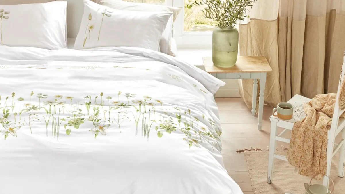 Marjolein Bastin Dekbedovertrek Amaryllis white
