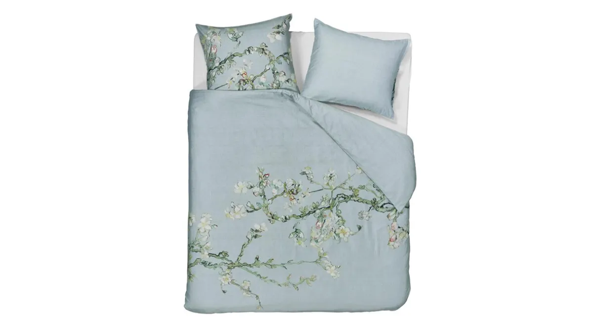 Van Gogh Dekbedovertrek Blossom blue grey