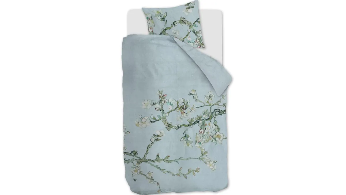 Van Gogh Dekbedovertrek Blossom blue grey