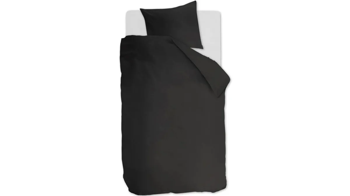 Hot Ambiante Dekbedovertrek Cotton Uni Antraciet anthracite