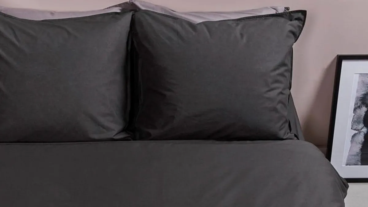 Hot Ambiante Dekbedovertrek Cotton Uni Antraciet anthracite
