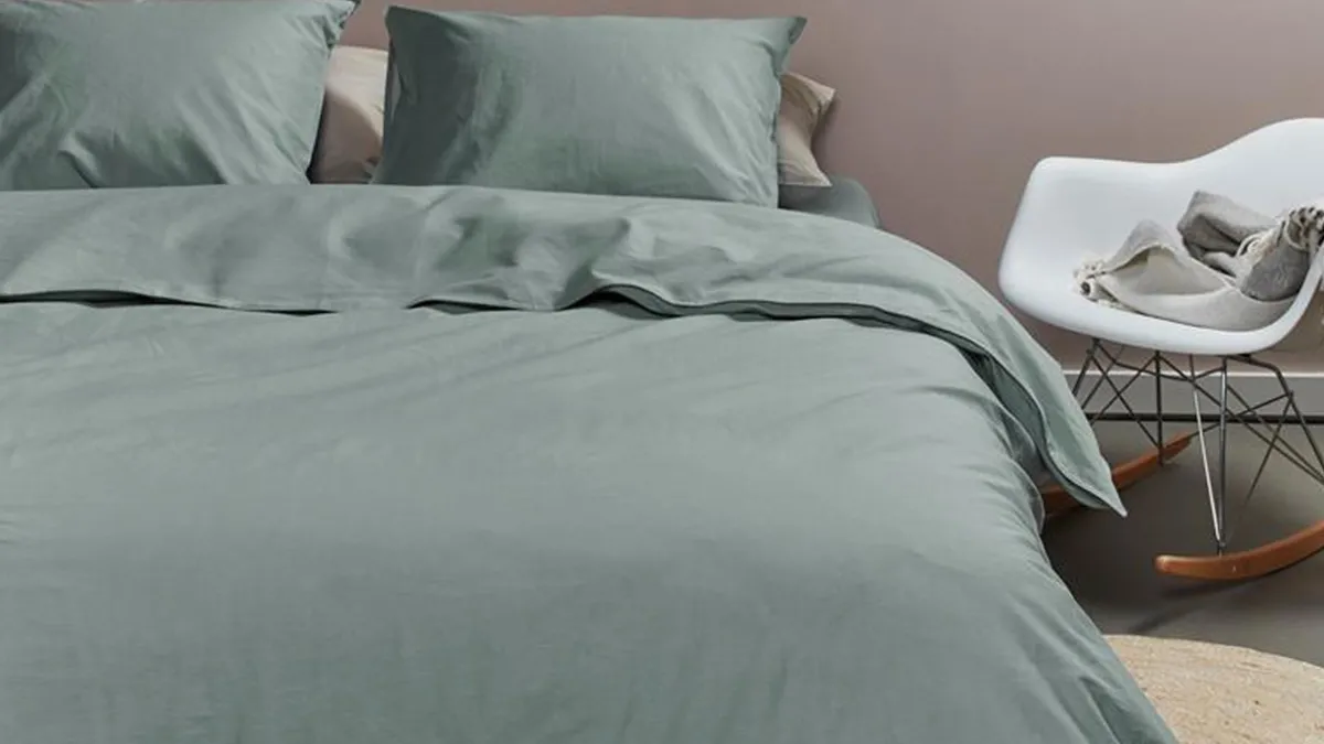 Best Ambiante Dekbedovertrek Cotton Uni green