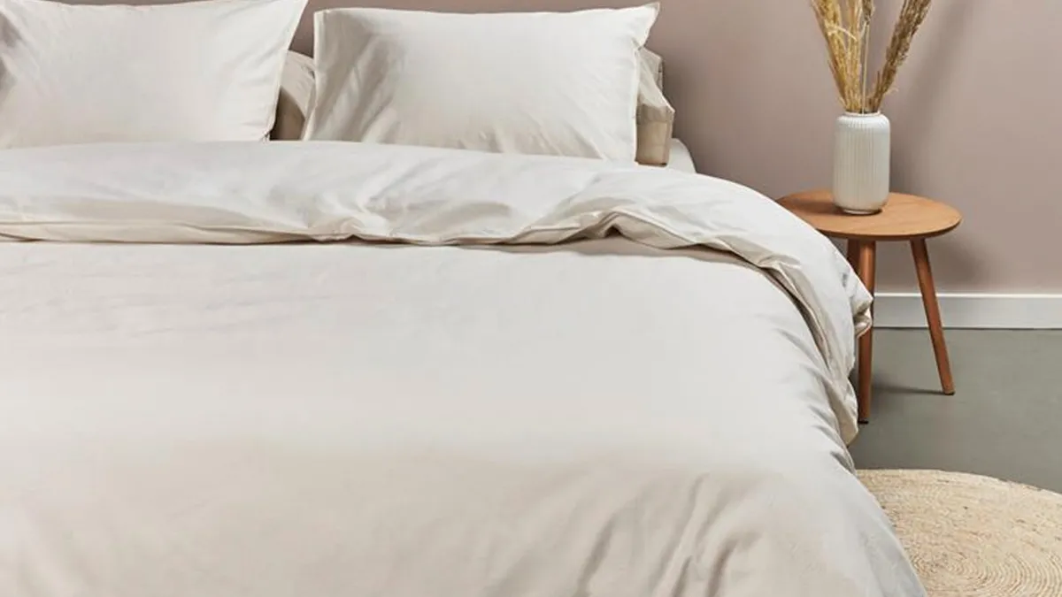 Hot Ambiante Dekbedovertrek Cotton Uni off-white