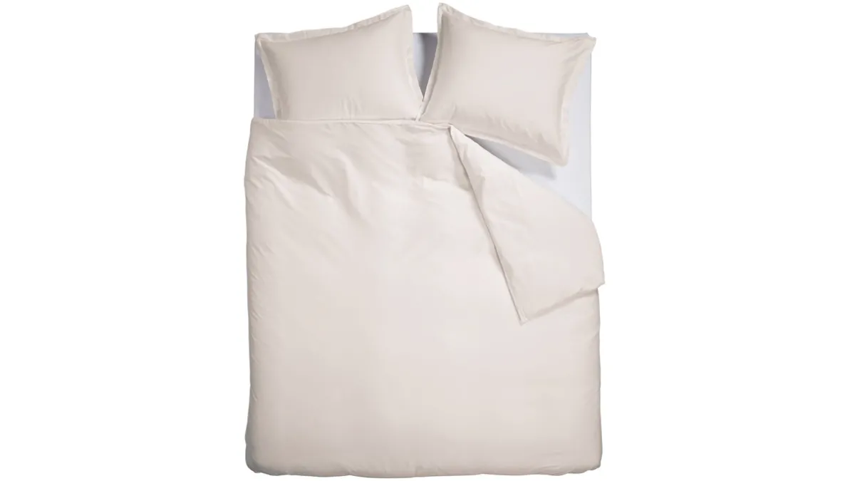Discount Ambiante Dekbedovertrek Satin Uni off-white
