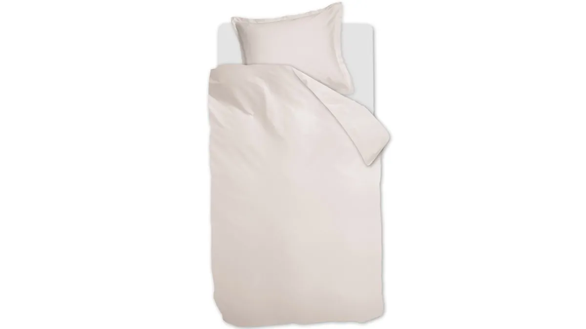 Discount Ambiante Dekbedovertrek Satin Uni off-white