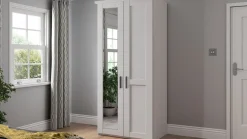 Hot B Bright Draaideurkast Chateau met spiegel wit