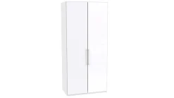 New B Bright Draaideurkast Motion met glasdeur wit/glas wit