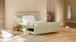 Clearance B Bright Elektrische boxspring Mica - Soft touch pistachio