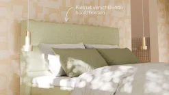 Clearance B Bright Elektrische boxspring Mica - Soft touch pistachio