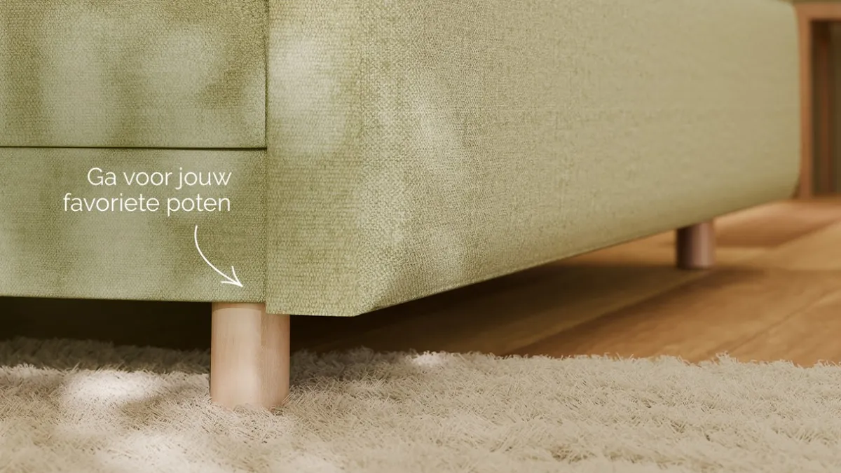 Clearance B Bright Elektrische boxspring Mica - Soft touch pistachio