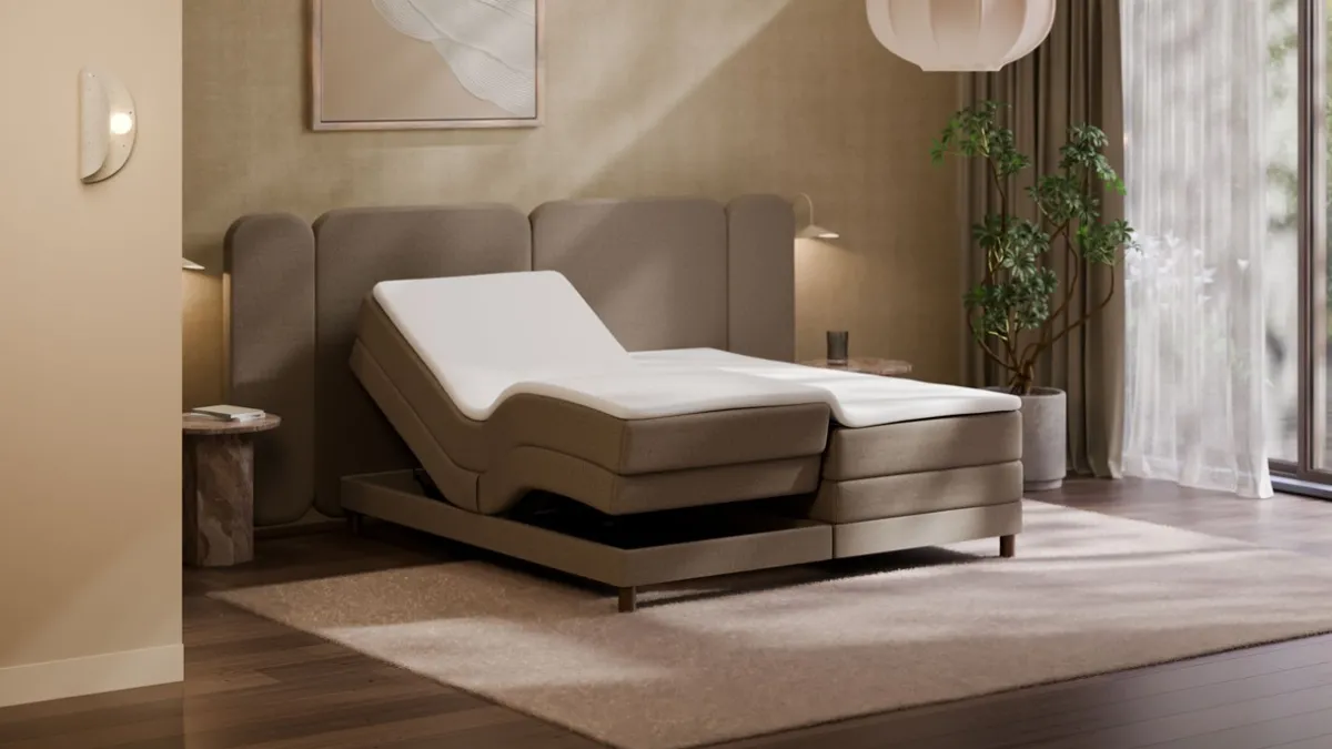 Hot Karlsson Elektrische boxspring Ridge - Warm wool grey