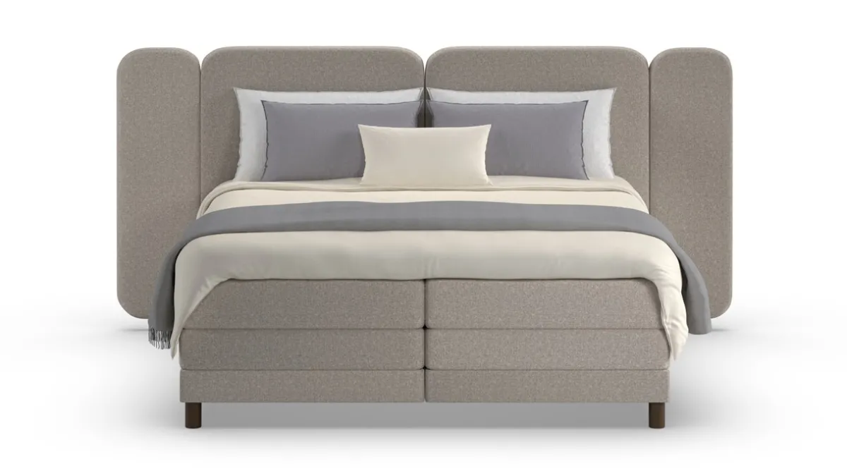 Hot Karlsson Elektrische boxspring Ridge - Warm wool grey
