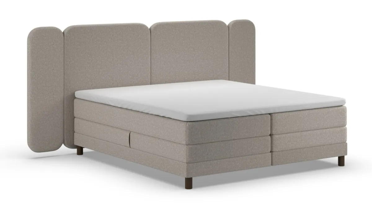 Hot Karlsson Elektrische boxspring Ridge - Warm wool grey