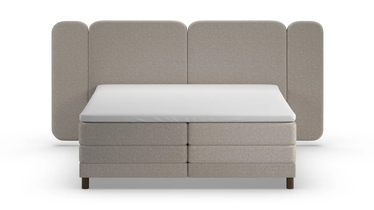 Hot Karlsson Elektrische boxspring Ridge - Warm wool grey