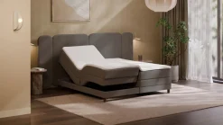 Sale Karlsson Elektrische boxspring Ridge - Wool look dark grey