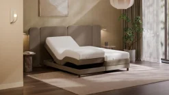 Outlet Karlsson Elektrische boxspring Ridge met Kårlsson Excellence matras - Warm wool grey