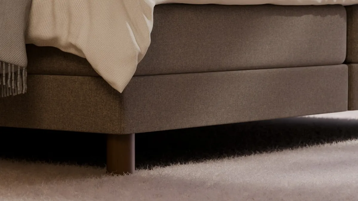 Outlet Karlsson Elektrische boxspring Ridge met Kårlsson Excellence matras - Warm wool grey