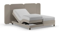 Outlet Karlsson Elektrische boxspring Ridge met Kårlsson Excellence matras - Warm wool grey