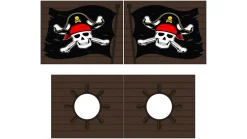 New Vipack Gordijnen Caribian pirates Pino/Scott bruin