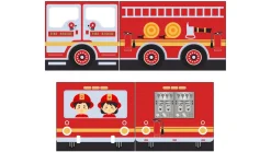 Clearance Vipack Gordijnen Fire truck Pino/Scott rood