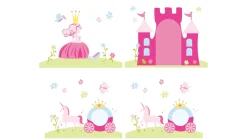 Outlet Vipack Gordijnen Princess Pino/Scott roze
