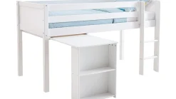 Discount Flexworld Halfhoogslaper Jip met uitschuifbureau wit