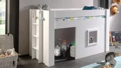 Clearance Vipack Halfhoogslaper Noah met set gordijnen wit